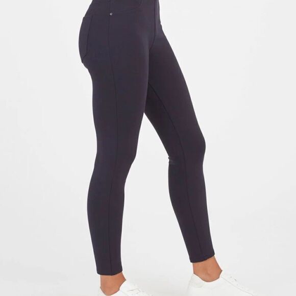 NWT Spanx The Perfect 4 Pocket Ankle Pant Black Sz M Petite - Picture 4 of 10